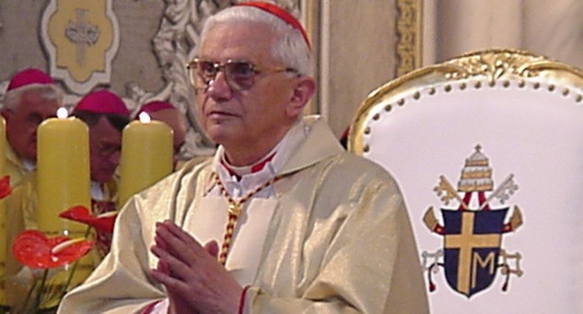 Zdjęcie: Kardynał Joseph Ratzinger w Radomiu, w 2002 r. Fot. Radio Plus Radom