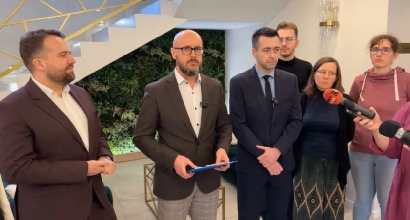 Zdjęcie: Arkadiusz Bogucki - kandydat na prezydenta Skarżyska i Michał Gałczyński, kandydat na burmistrza Suchedniowa 