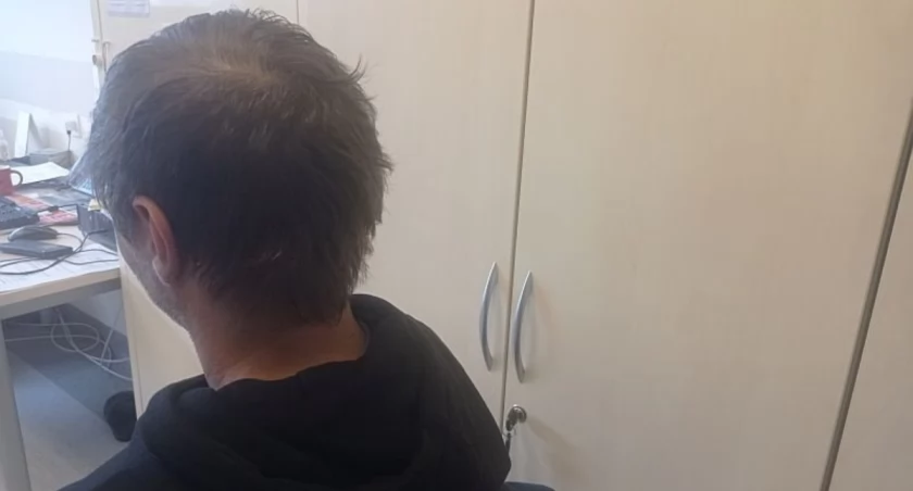 Mężczyzna został zatrzymany w najmniej spodziewanym dla niego momencie