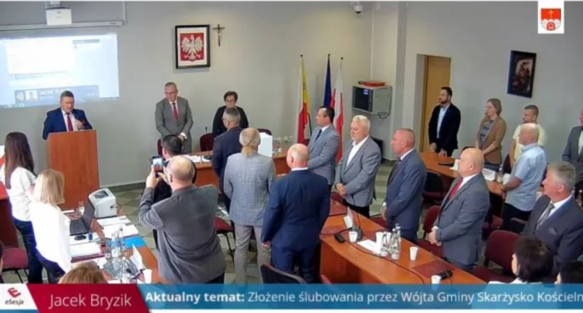Uroczyste ślubowanie wójta gminy Skarżysko Kościelne