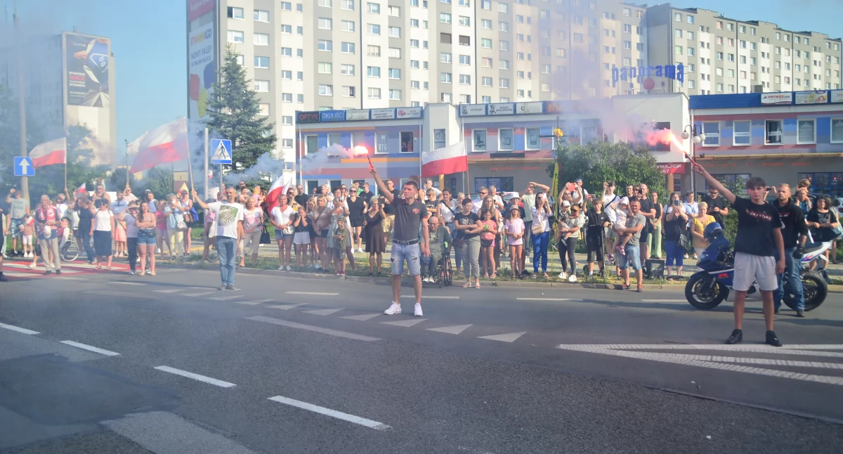Uroczystości , Uczczenie rocznicy wybuchu Powstania Warszawskiego Skarżysku Kamiennej - zdjęcie, fotografia
