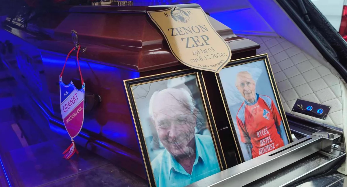 Pożegnania, Ostatnia droga legendy Granatu Skarżysko Zenon spoczął cmentarzu Wąchocku - zdjęcie, fotografia