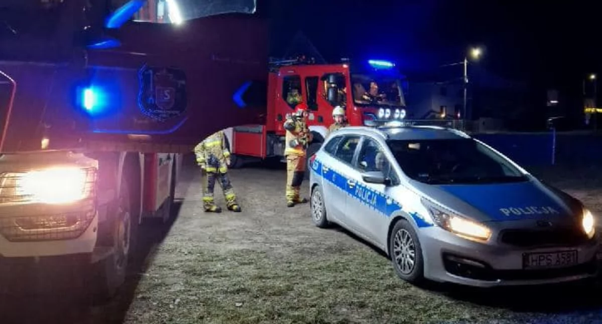 Pożary, Pożar Suchedniowie Strażacy wiedzą został wywołany - zdjęcie, fotografia