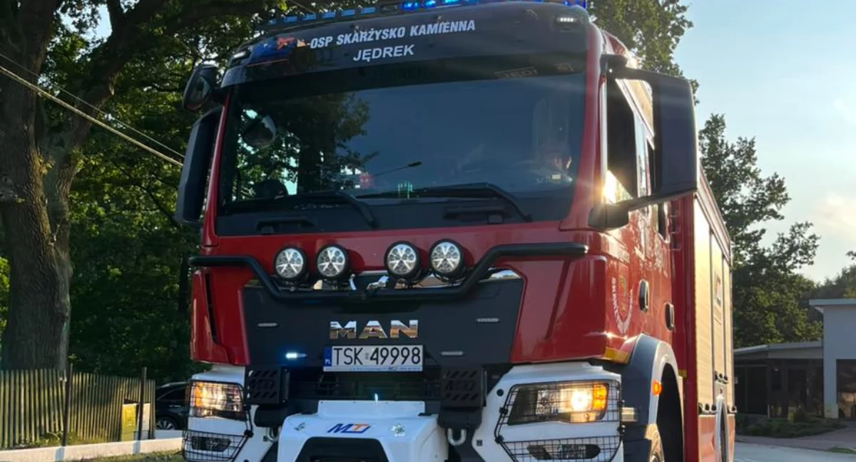Pożary, Pożar Skarżysku Interweniowały zastępy straży pożarnej - zdjęcie, fotografia