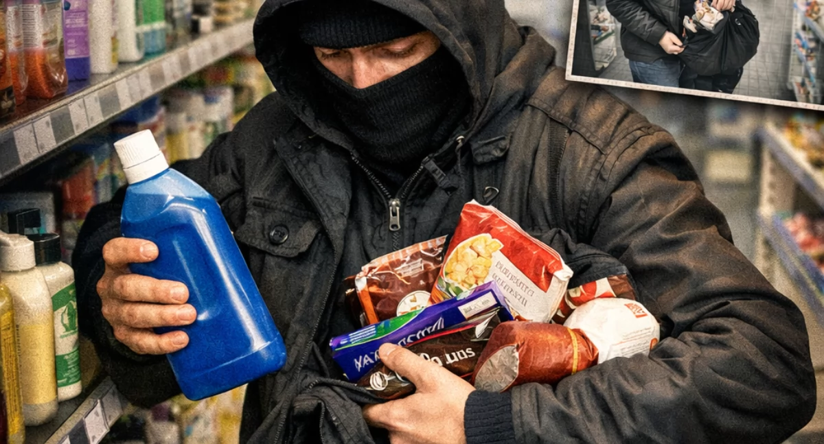 Kronika policyjna , Kradzież markecie padło łupem złodzieja - zdjęcie, fotografia