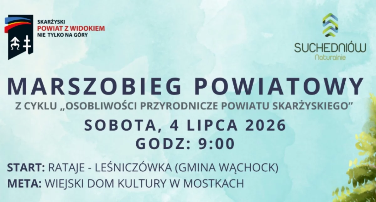 Informator Samorządowy Powiatu Skarżyskiego, Marszobieg Powiatowy „Osobliwości przyrodnicze powiatu skarżyskiego” lipca! - zdjęcie, fotografia