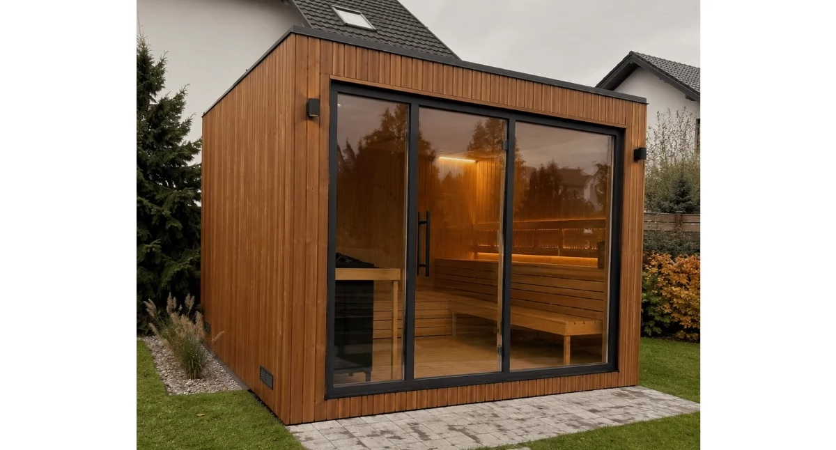 Materiały promocyjne, Sauna ogrodowa wybrać idealny model swojego ogrodu - zdjęcie, fotografia