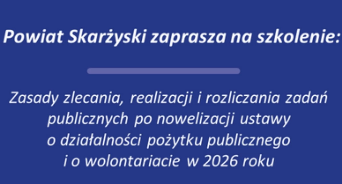 Informator Samorządowy Powiatu Skarżyskiego, Szkolenie przedstawicieli organizacji pozarządowych zasady zlecania zadań publicznych - zdjęcie, fotografia