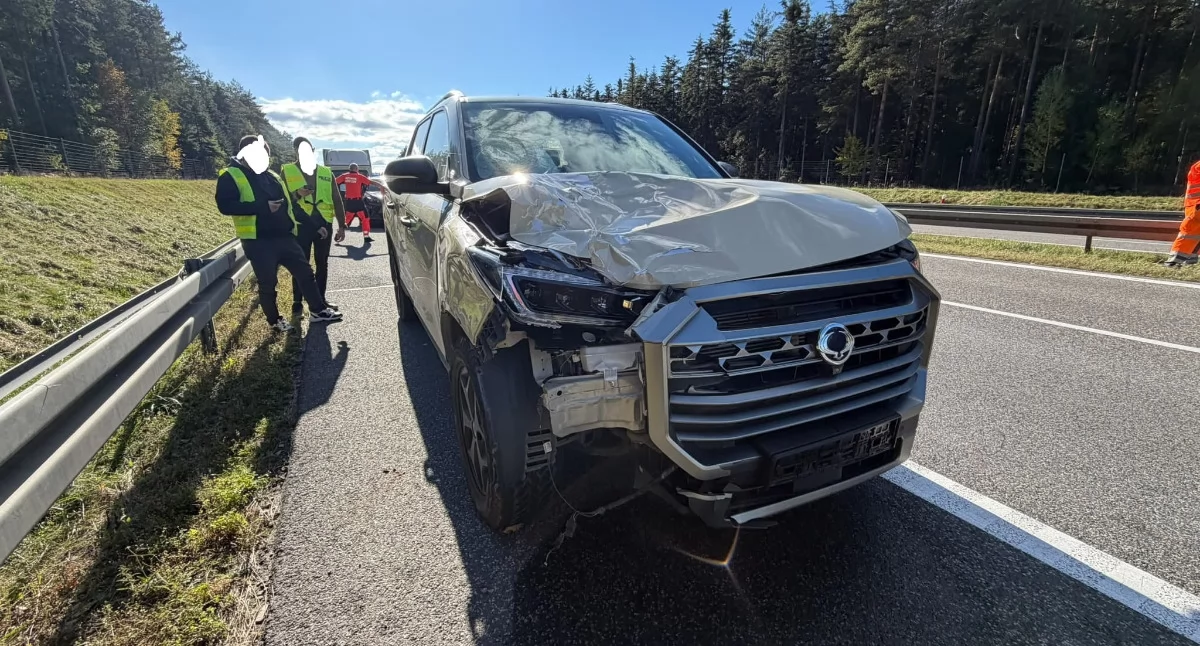 Miejsce tragicznego wwypadku. Fot. KP Straży P{ożarnej w Skarżysku-Kamiennej