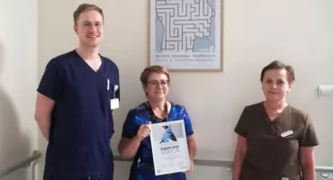 Szpital Powiatowy w Skarżysku z kolejnym Diamentowym Certyfikatem ESO/WSO Angels – 10 lat najwyższych standardów w leczeniu udaru mózgu
