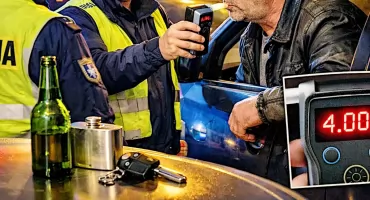 Po służbie zatrzymał pijanego kierowcę. Ponad 4 promile za kierownicą