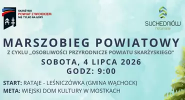 V Marszobieg Powiatowy „Osobliwości przyrodnicze powiatu skarżyskiego” już 4 lipca!