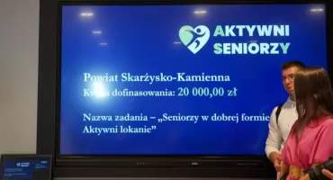 Powiat Skarżyski wspiera seniorów. Jest dofinansowanie na projekt „Seniorzy w dobrej formie – Aktywni lokalnie